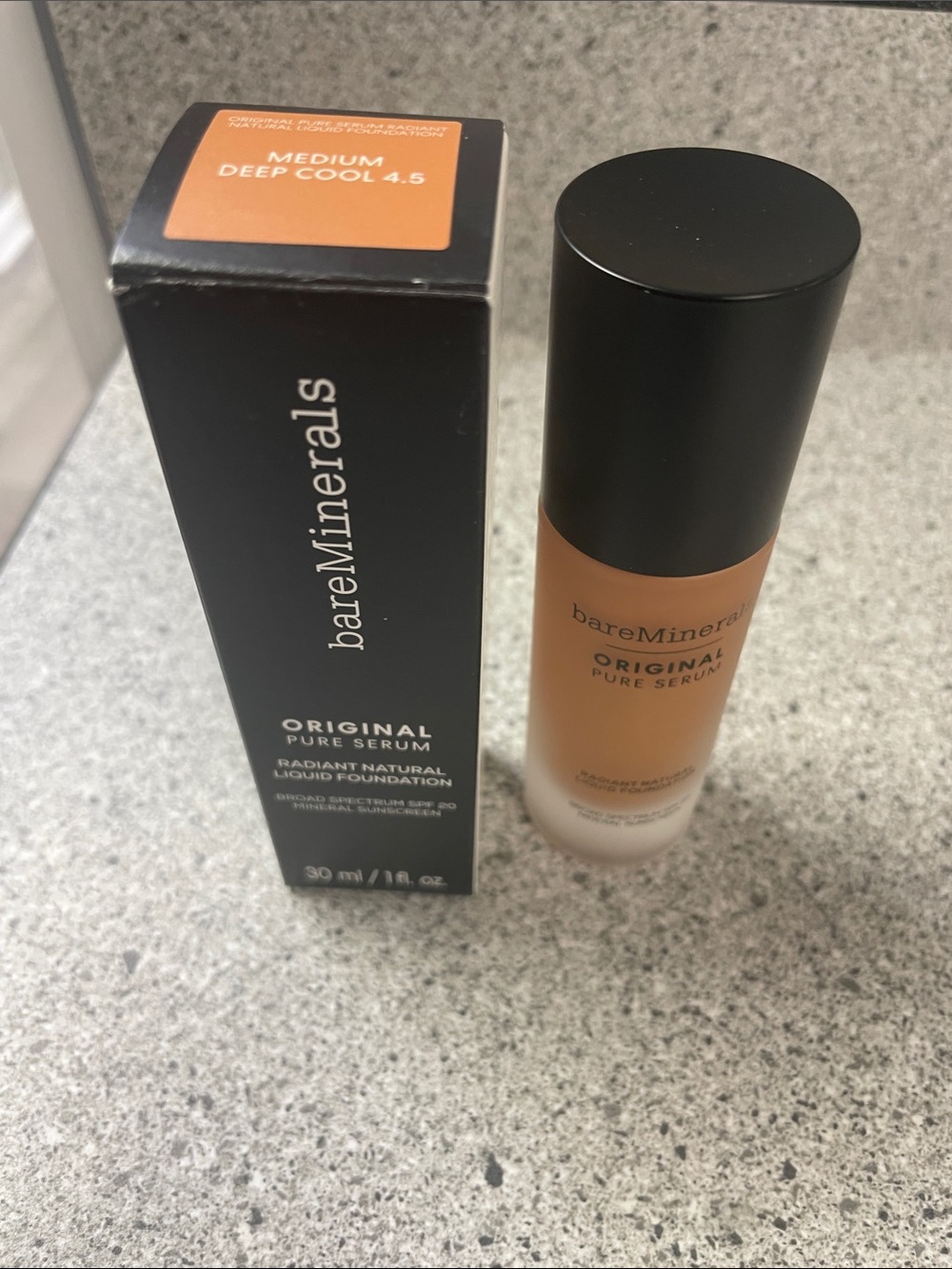 bareMinerals Original Pure Serum Liquid Foundation - Medium Deep Cool 4.5